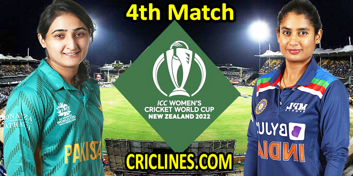 Today Match Prediction-Pakistan Women vs India Women-Women ODI World Cup 2022-4th Match-Who Will Win