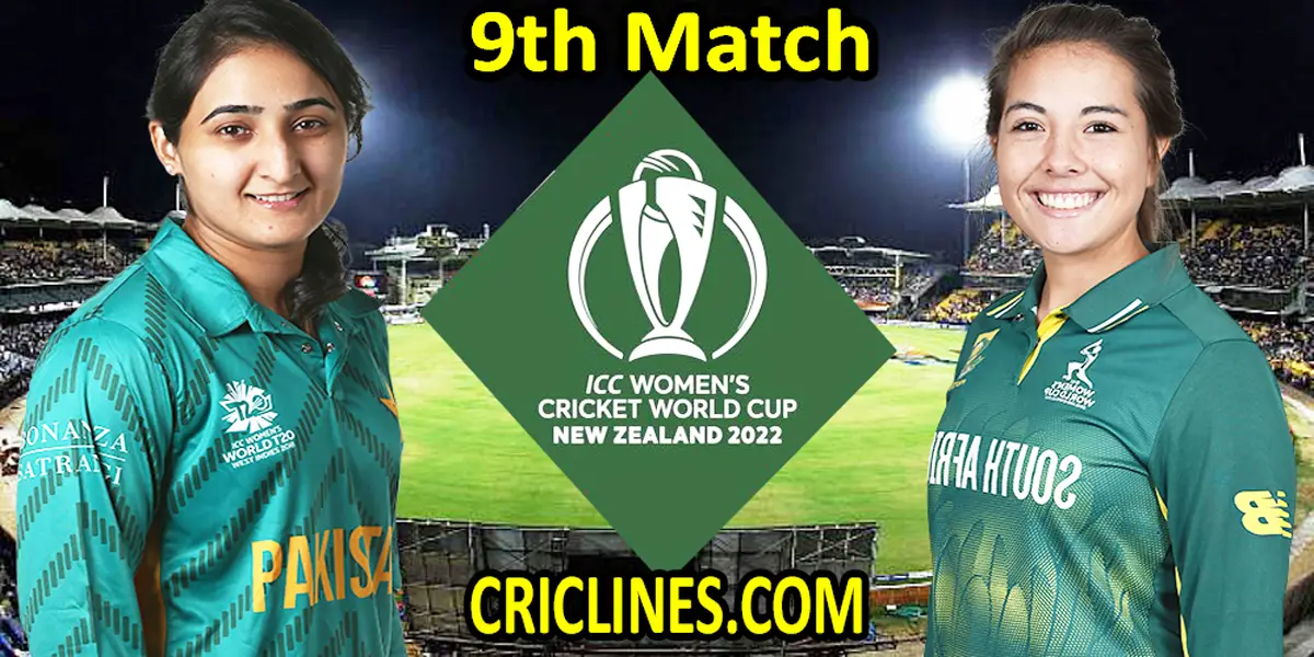 Today Match Prediction-Pakistan Women vs South Africa Women-Women ODI World Cup 2022-9th Match-Who Will Win