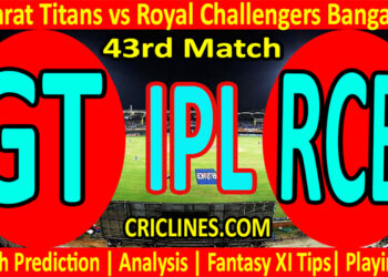 Today Match Prediction-GT vs RCB-IPL T20 2022-43rd Match-Who Will Win