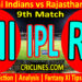 Today Match Prediction-MI vs RR-IPL T20 2022-9th Match-Who Will Win
