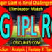 Today Match Prediction-LSG vs RCB-IPL T20 2022-Eliminator Match-Who Will Win