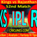 Today Match Prediction-PBKS vs RR-IPL T20 2022-52nd Match-Who Will Win
