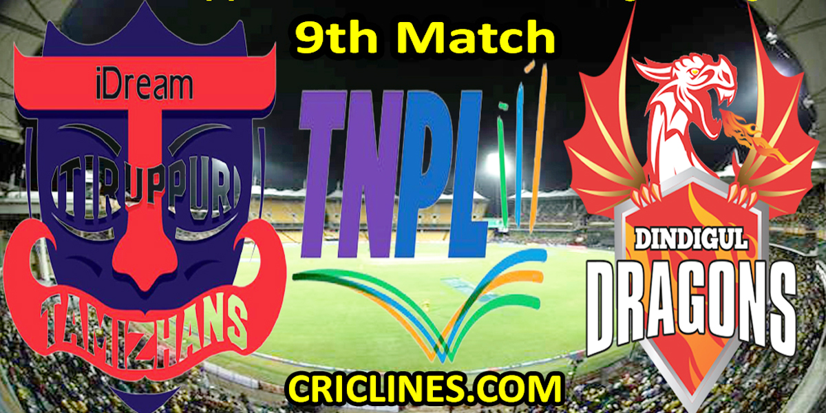 Today Match Prediction-IDT vs DGD-TNPL T20 2022-9th Match-Who Will Win