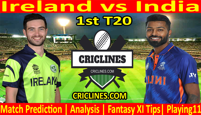 Today Match Prediction-Ireland vs India-1st T20 Match-2022-Who Will Win