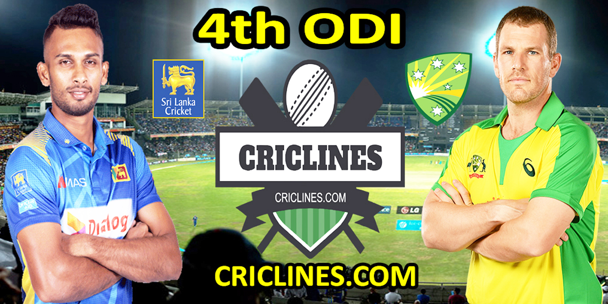 Today Match Prediction-SL vs AUS-4th ODI-2022-Who Will Win Today