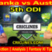 Today Match Prediction-Sri Lanka vs Australia-5th ODI-2022-Who Will Win Today