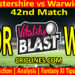 Today Match Prediction-WOR vs WAR-Vitality T20 Blast 2022-42nd Match-Who Will Win