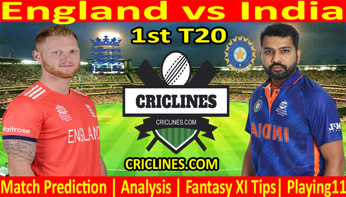 Today Match Prediction-ENG vs IND-1st T20 Match-2022-Who Will Win