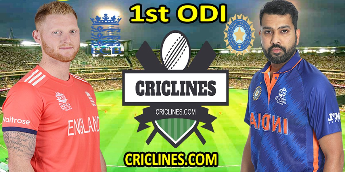 Today Match Prediction-England vs India-1st ODI Match-2022-Who Will Win