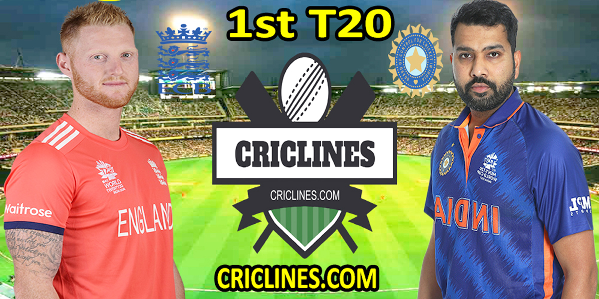 Today Match Prediction-England vs India-1st T20 Match-2022-Who Will Win