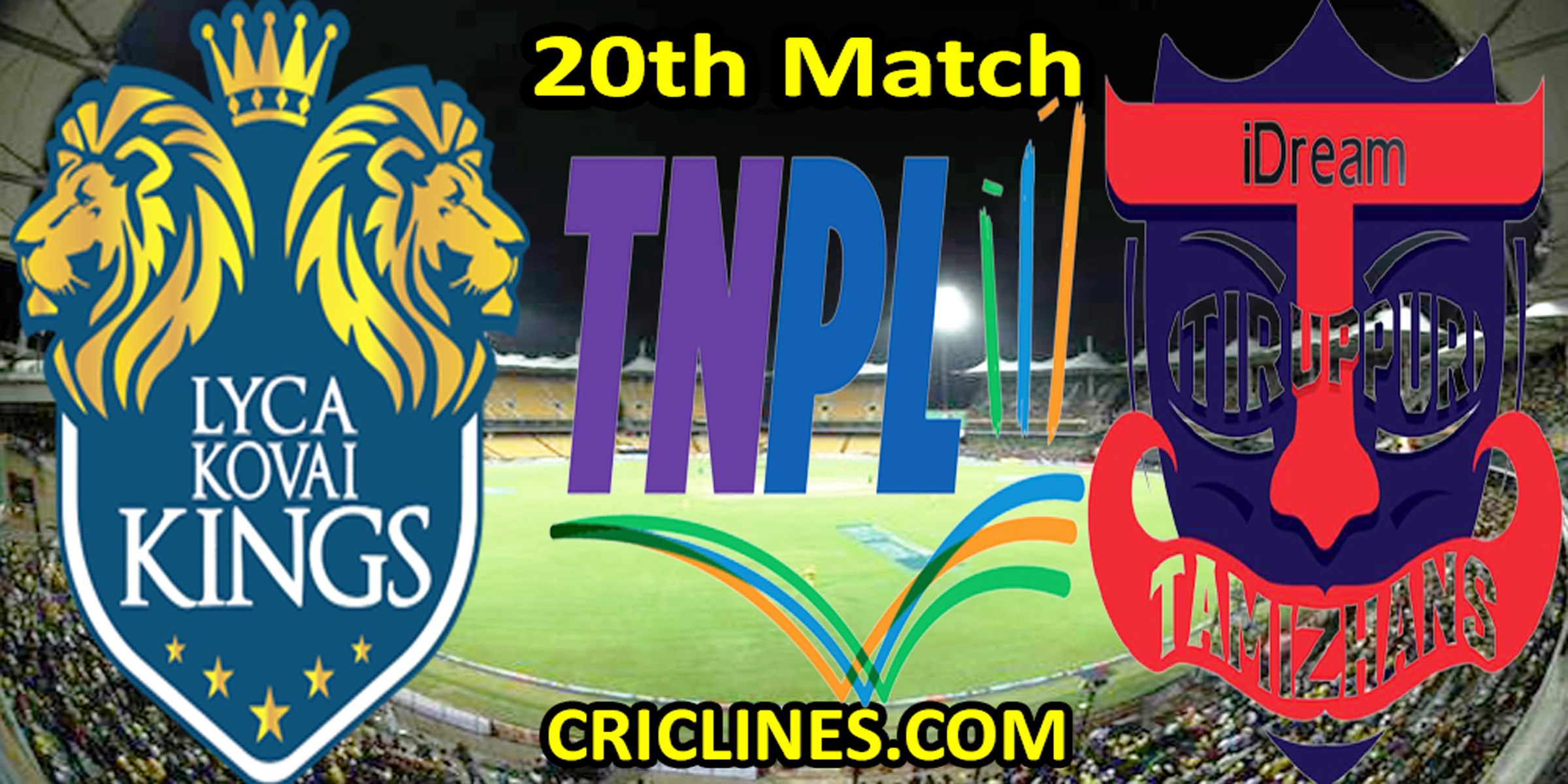 Today Match Prediction-LKK vs IDT-TNPL T20 2022-20th Match-Who Will Win