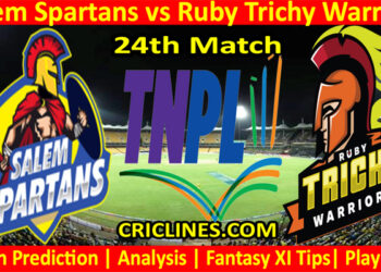 Today Match Prediction-Salem Spartans vs Ruby Trichy Warriors-TNPL T20 2022-24th Match-Who Will Win