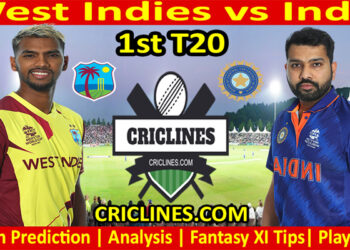 Today Match Prediction-WI vs IND-1st T20 2022-Who Will Win