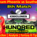 Today Match Prediction-Birmingham Phoenix vs Southern Brave-The Hundred League-2022-8th Match-Who Will Win