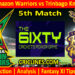 Today Match Prediction-Guyana Amazon Warriors vs Trinbago Knight Riders-The 6ixty 2022-5th Match-Who Will Win