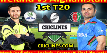 Today Match Prediction-IRE vs AFG-1st T20-2022-Who Will Win