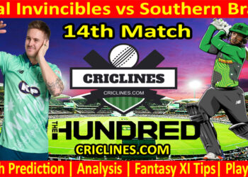Today Match Prediction-Oval Invincibles vs Southern Brave-The Hundred League-2022-14th Match-Who Will Win