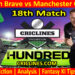 Today Match Prediction-Southern Brave vs Manchester Originals-The Hundred League-2022-18th Match-Who Will Win