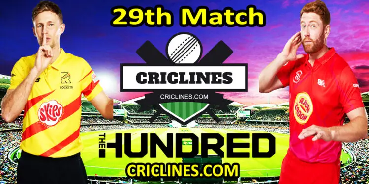 Today Match Prediction-TRS vs WFR-The Hundred League-2022-29th Match-Who Will Win