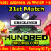 Today Match Prediction-Trent Rockets Women vs Welsh Fire Women-The Hundred Womens Competition 2022-21st Match-Who Will Win