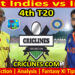 Today Match Prediction-WI vs IND-4th T20 2022-Who Will Win