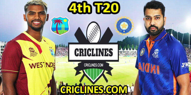 Today Match Prediction-West Indies vs India-4th T20 2022-Who Will Win