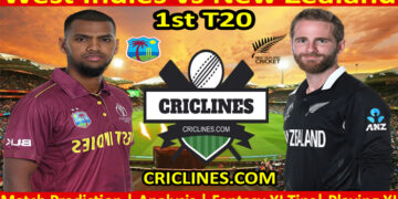 WI vs NZ-Today Match Prediction-1st T20-2022-Who Will Win