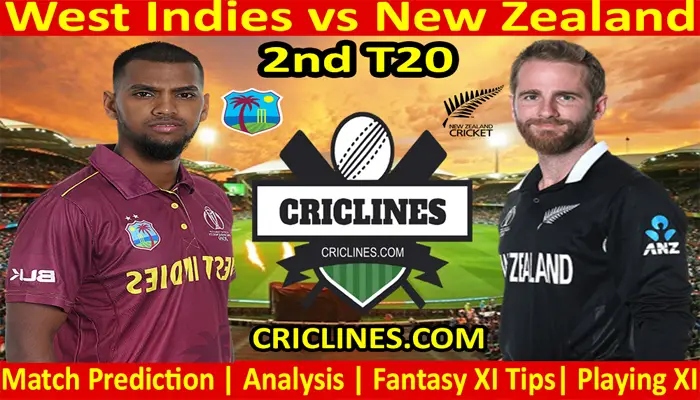 WI vs NZ-Today Match Prediction-2nd T20-2022-Who Will Win