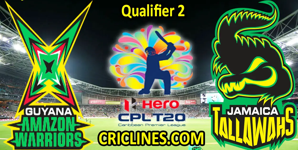 Today Match Prediction-GAW vs JTS-CPL T20 2022-Qualifier 2 Match-Who Will Win