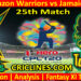 Today Match Prediction-Guyana Amazon Warriors vs Jamaica Tallawahs-CPL T20 2022-25th Match-Who Will Win