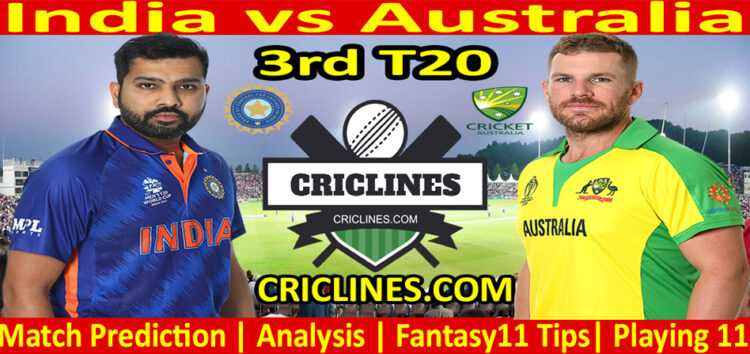 Today Match Prediction-IND vs AUS-3rd T20-2022-Who Will Win