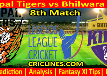 Today Match Prediction-Manipal Tigers vs Bhilwara Kings-Dream11-LLC T20-8th Match-Who Will Win