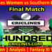 Today Match Prediction-Oval Invincibles Women vs Southern Brave Women-The Hundred Womens Competition 2022-Final-Who Will Win