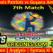 Today Match Prediction-St Kitts and Nevis Patriots vs Guyana Amazon Warriors-CPL T20 2022-7th Match-Who Will Win