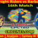 Today Match Prediction-Trinbago Knight Riders vs Barbados Royals-CPL T20 2022-16th Match-Who Will Win