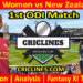 Today Match Prediction-West Indies Women vs New Zealand Women-1st ODI 2022-Who Will Win