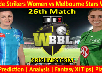 Today Match Prediction-ADSW vs MLSW-WBBL T20 2022-26th Match-Who Will Win