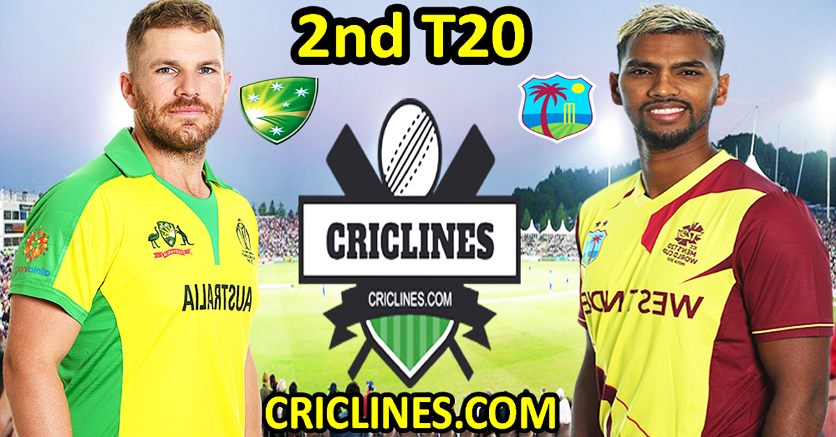 Today Match Prediction-Australia vs West Indies-2nd T20 2022-Who Will Win