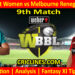 Today Match Prediction-BBHW vs MRSW-WBBL T20 2022-9th Match-Who Will Win