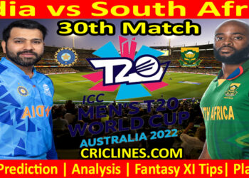 Today Match Prediction-IND vs SA-ICC T20 World Cup 2022-Dream11-30th Match-Who Will Win