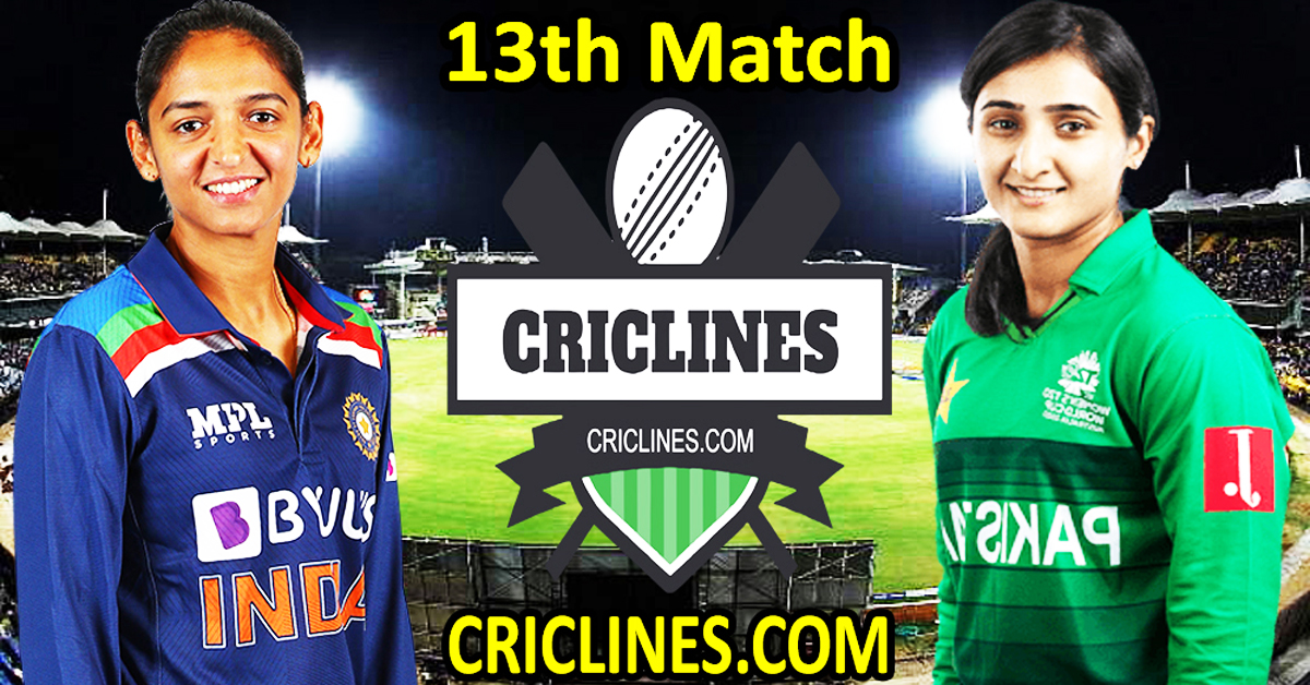 Today Match Prediction-India Women vs Pakistan Women-Womens Asia Cup-2022-13th Match-Who Will Win