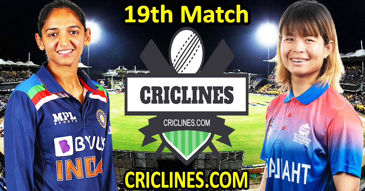 Today Match Prediction-India Women vs Thailand Women-Womens Asia Cup-2022-19th Match-Who Will Win