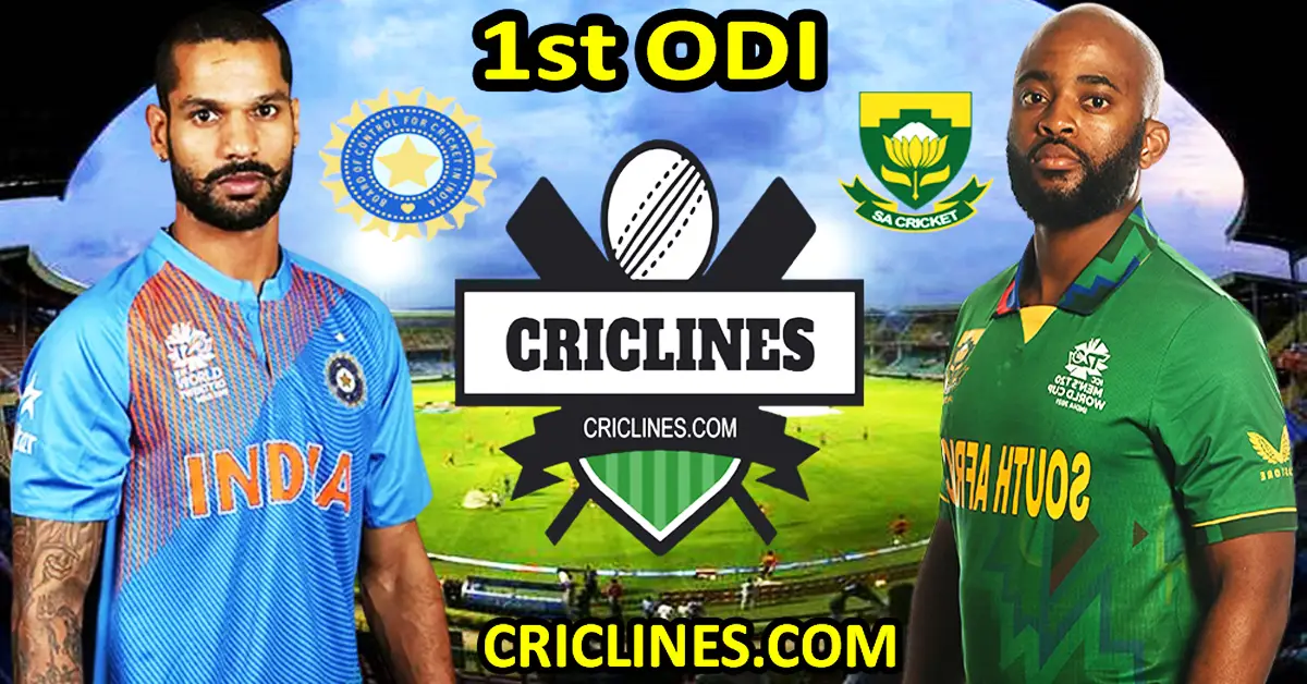 Today Match Prediction-India vs South Africa-1st ODI-2022-Who Will Win