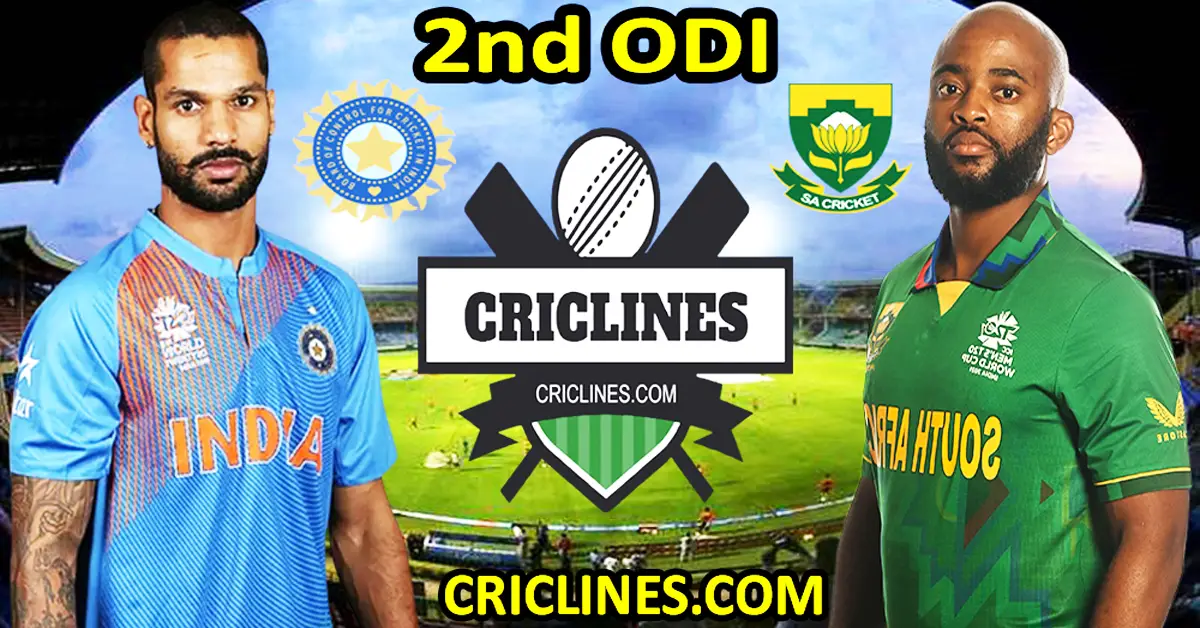 Prediction for today's match-India vs South Africa-2nd ODI-2022-Who will win