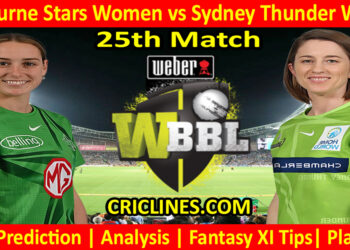 Today Match Prediction-MLSW vs SYTW-WBBL T20 2022-25th Match-Who Will Win