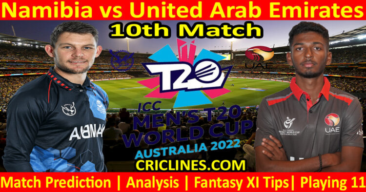 Today Match Prediction-NBA vs UAE-ICC T20 World Cup 2022-10th Match-Who Will Win
