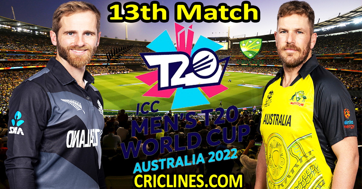 Today Match Prediction-New Zealand vs Australia-ICC T20 World Cup 2022-13th Match-Who Will Win