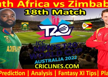 Today Match Prediction-SA vs ZIM-ICC T20 World Cup 2022-Dream11-18th Match-Who Will Win