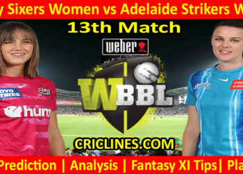 Today Match Prediction-SYSW vs ADSW-WBBL T20 2022-13th Match-Who Will Win
