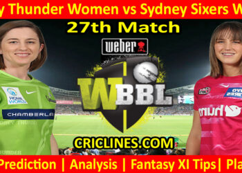 Today Match Prediction-SYTW vs SYSW-WBBL T20 2022-27th Match-Who Will Win